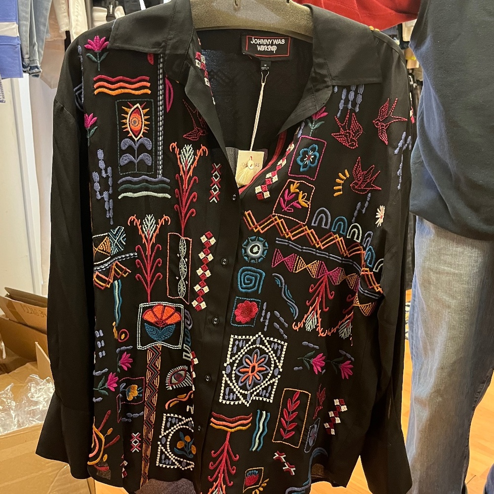 Johnny Was Campo Relaxed Oversized Shirt NWT